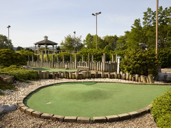 a pool in a park