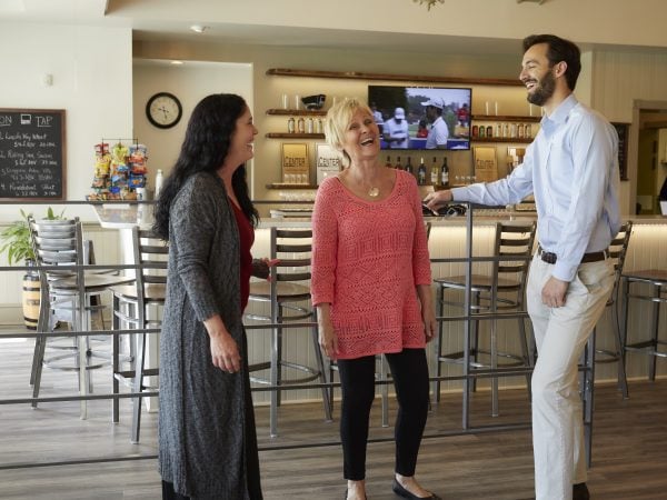 Prospective tour of the community restaurant.