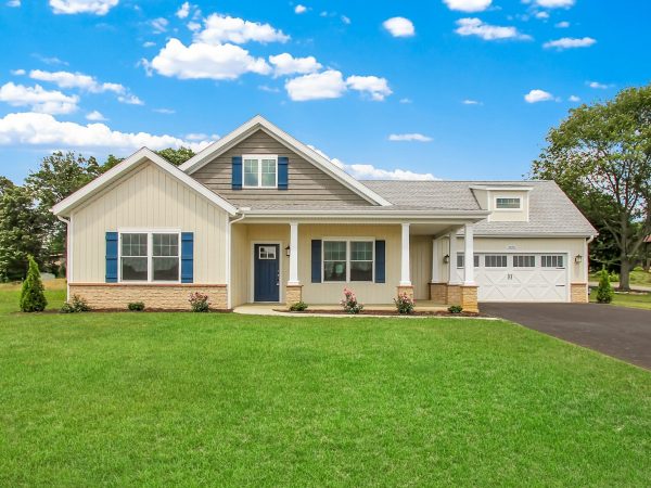 a house with a lawn