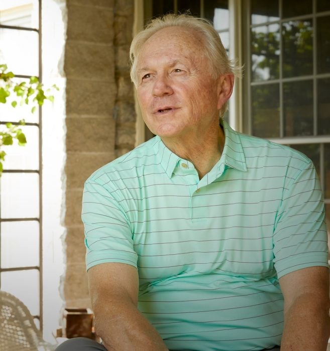 a man sitting at a table